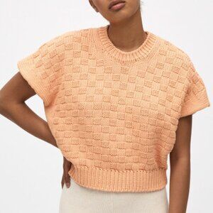 EUC babaa vest no. 3 CANTALOUPE cotton